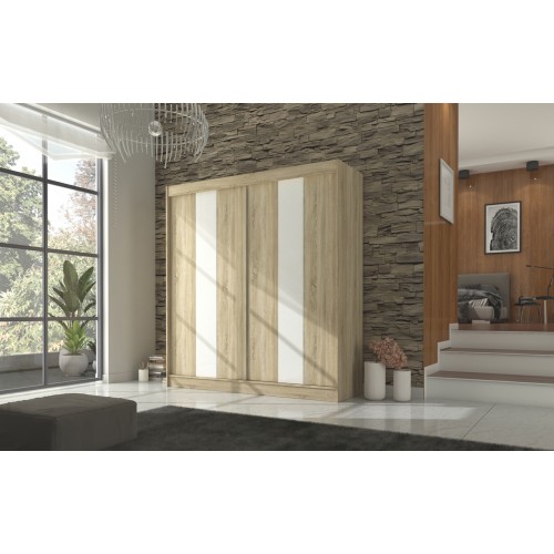 GARDEROBNA OMARA KAREN 200 CM (VEČ BARV)