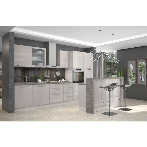 KUHINJE Z OTOKI: MODERNA KUHINJA Z OTOKOM - JELA MODERN (VEČ BARV) - TUDI PO MERI (NAROČILU) - KUHINJSKI OTOK NA SREDINI