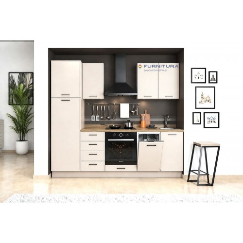 MODERNA KUHINJA OPERA 255CM (TUDI PO MERI/NAROČILU)