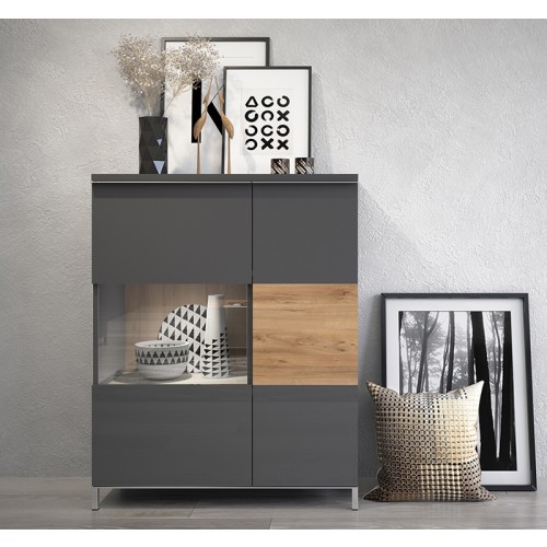 VITRINA RADDA ONYX Z OSVETLITVIJO