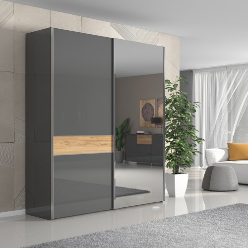 OMARA Z OGLEDALOM KALLA ONYX 180 CM
