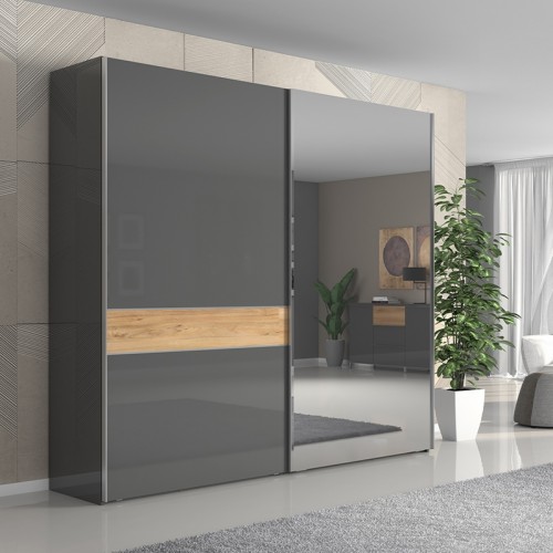 OMARA Z OGLEDALOM KALLA ONYX 230 CM