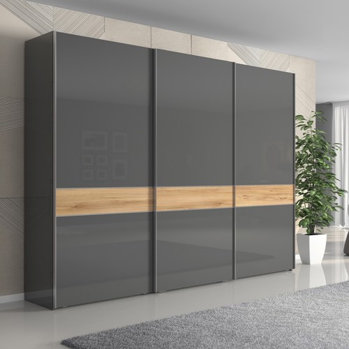 OMARA Z DRSNIMI VRATI KALLA ONYX 280CM