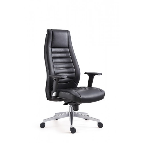 PISARNIŠKI STOL CLASS IZ PRAVEGA USNJA