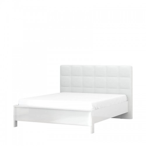 OBLAZINJENA POSTELJA PIANO 160x200-BELA