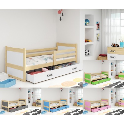 POSTELJA RICO 90x200 s predalom in GRATIS ležiščem - BOR (VEČ BARV)