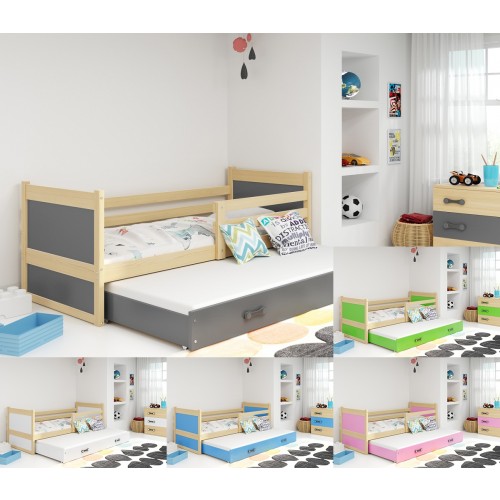 POSTELJA RICO 200X90 Z DODATNIM LEŽIŠČEM - BOR (VEČ BARV) 