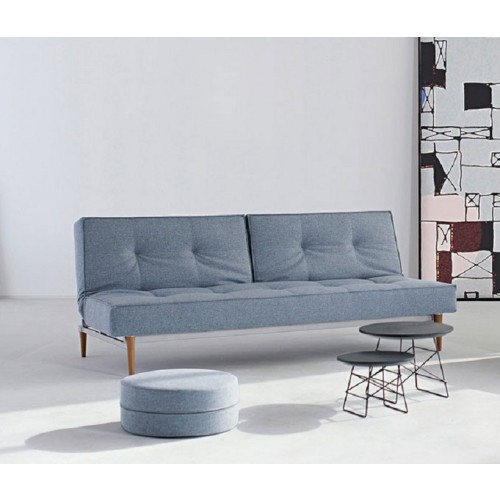 Kavč SPLITBACK SOFA BED s temno stileto lesenimi nogicami