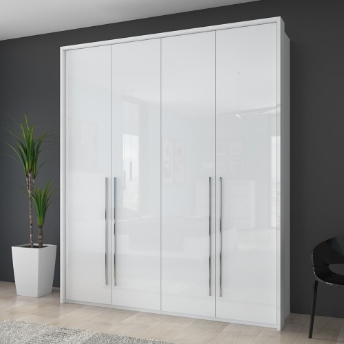 ŠTIRIDELNA GARDEROBNA OMARA Z DEKORATIVNIM OKVIRJEM KALLA PIANO (VEČ BARV)