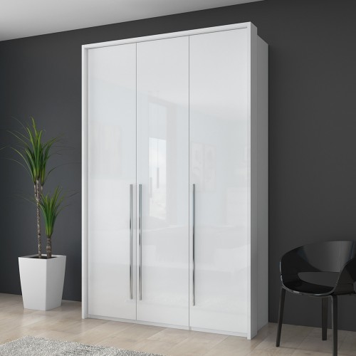 TRIDELNA GARDEROBNA OMARA Z DEKORATIVNIM OKVIRJEM KALLA PIANO(P3A/PN) - VEČ BARV