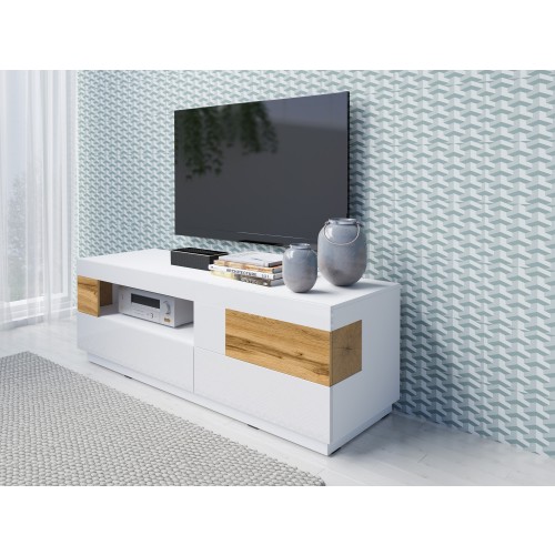 TV OMARICA STOCKHOLM 160 cm BELA/HRAST