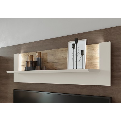 STENSKA POLICA SKY 45 - 116 CM (LED OSVETLITEV)