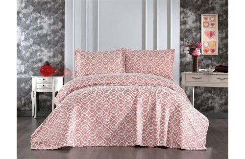 POSTELJNINA MERLIN 240X260 CM - ROZA