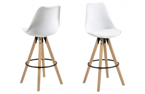 BARSKI STOL DONOVAN PU (VEČ BARV) - Bela