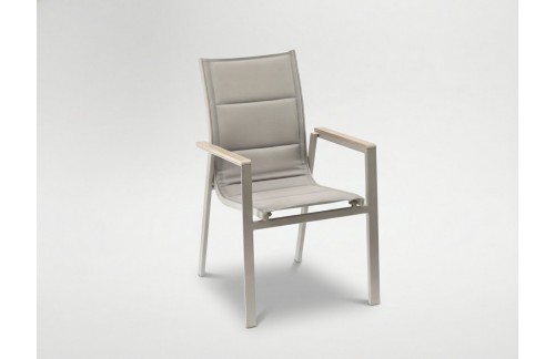 Aluminijasti vrtni stol Polywood (bež)