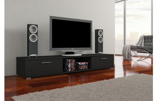TV regal ARIDEA (različne barve)-Črna