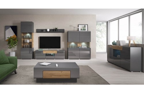 DNEVNA SOBA IBIZA BREZ OSVETLITVE - ANTRACIT