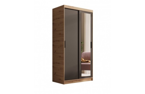 Drsna omara z ogledalom Hailey 100 cm