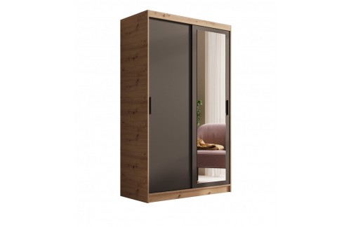 Drsna omara z ogledalom Hailey 120 cm