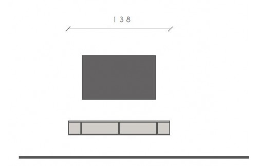 Elegantna TV omarica iz hrasta INFINITY 2.0 Comb. 50