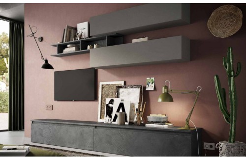 Elegantna TV omarica v sivi barvi INFINITY 2.0 900021-ADPB