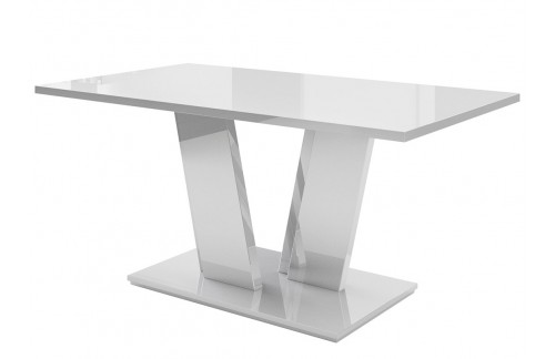 Jedilna miza BONO-Bela (visoki sijaj)