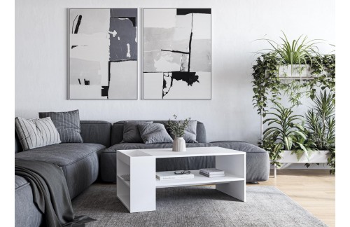 Klubska mizica Sumin (VEČ BARV)-Bela