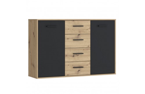 Komoda ANTUZA NTU231-M712 (hrast/siva)