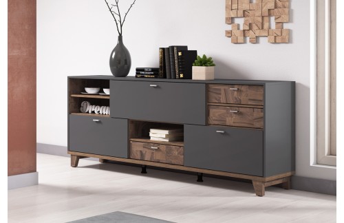 FUNKCIONALNA KOMODA OSLO 3K3S47 - SIVA