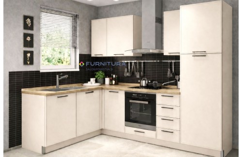 Kotna kuhinja Opera 275x185 cm (TUDI PO NAROČILU)