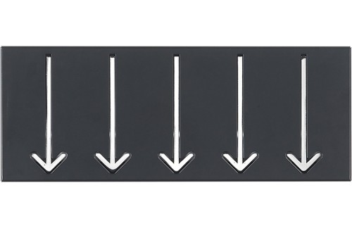 Obešalnik ARROW 5 - črna 