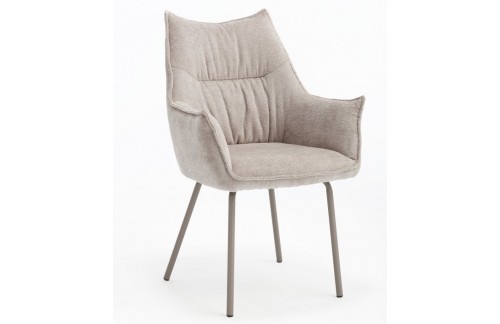 Oblazinjen jedilni stol KARMA (bež)