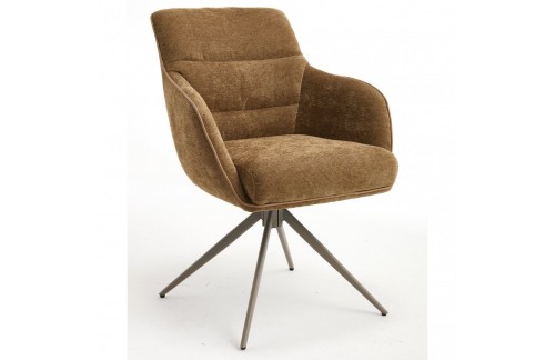 Oblazinjen jedilni stol MINE (rjava)