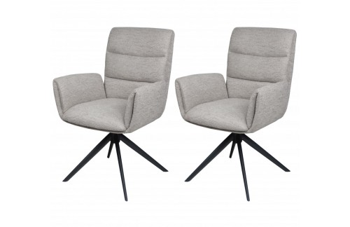 Oblazinjen jedilni stol OSAKA (svetlo siva)