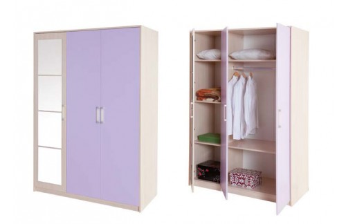 Otroška trodelna omara Lila 
