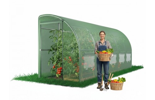 Polovični rastlinjak Poljan 6 x 1,5 x 2 m