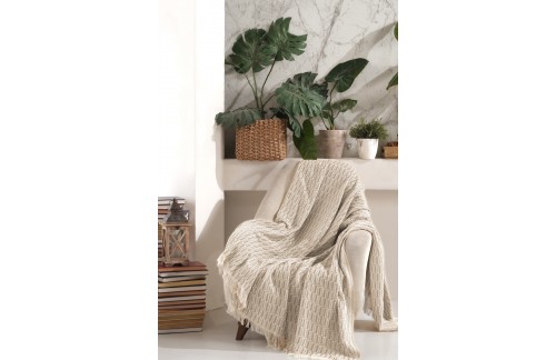 Dekorativno pregrinjalo MELI - bež