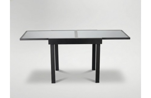 Raztegljiva aluminijasta miza Oliver 90/180 x 90 cm