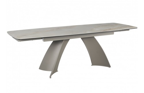 Raztegljiva jedilna miza TOKYO (rjavi marmor)