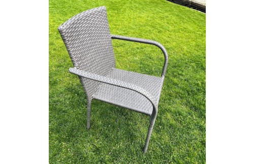 Set desetih vrtnih stolov BELLO GIARDINO-siva