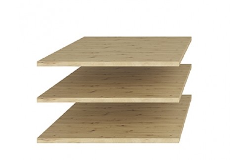 ŠIROKE DODATNE POLICE OPTIMA - HRAST