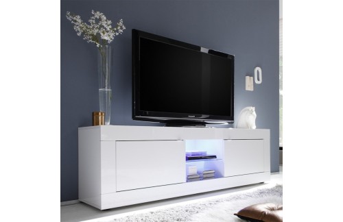 Sodoben TV regal z 2 vrati, dolžina 180 cm - BASIC 209015-02