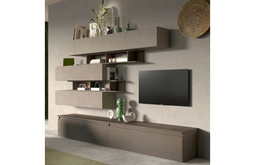 Stenska TV enota z policami, INFINITY 2.0 900026-BRMR