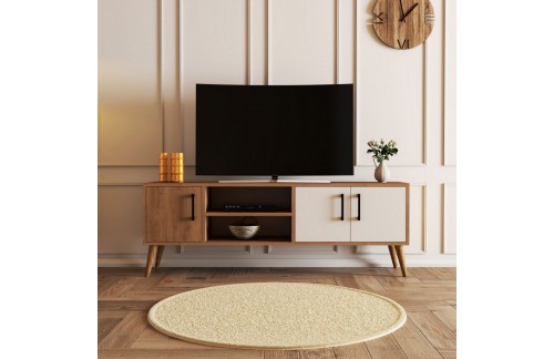 TV omarica Lamon (Hrast/Bela)