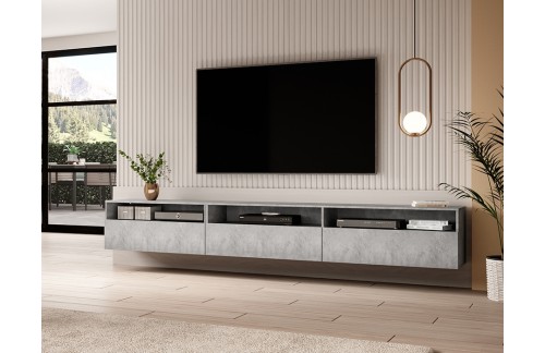 VISEČA TV-OMARICA BAROS - BETON