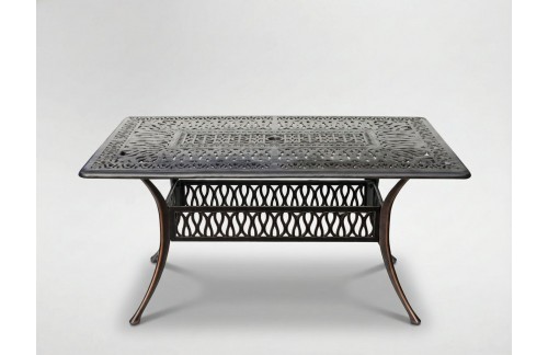 Vrtna miza Hasting (antično rjava)