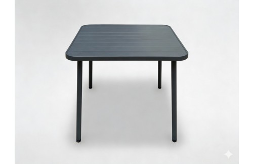 Vrtna miza Vena (kvadratna, temno siva, 80 x 80 cm)