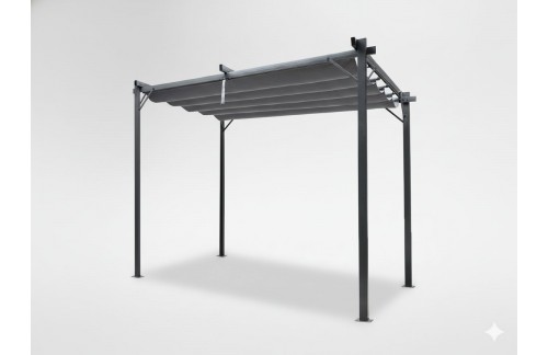 Vrtna pergola Jasen (3 x 4 m, siva)