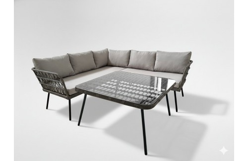 Vrtni bistro set Rovin (rjav/črn)