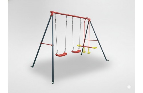 Vrtni igralni set Neman z 2 gugalnicama in gugalnikom